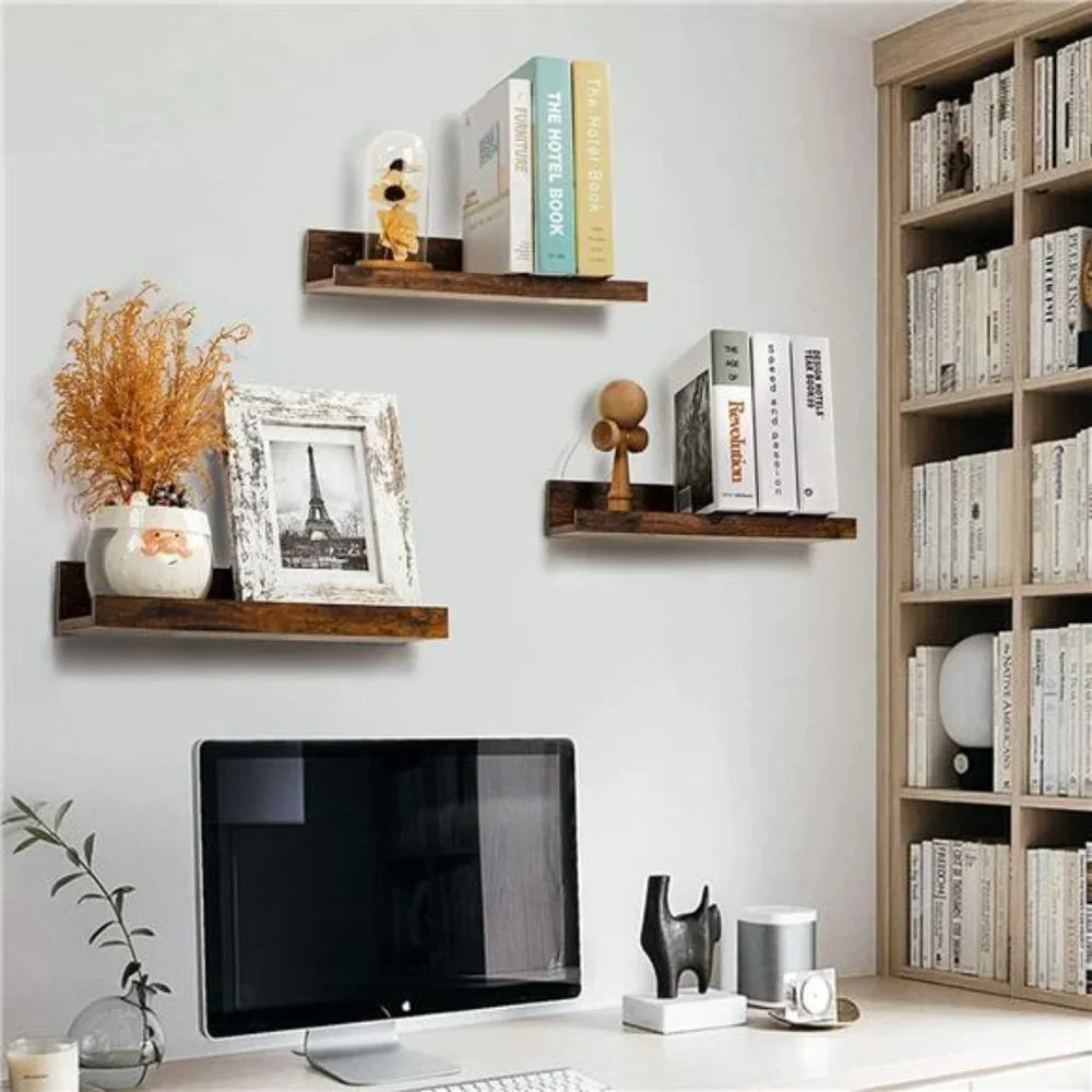Set of 5 Home Floating Shelves for Wall Décor Storage, Shelves Wall Mounted